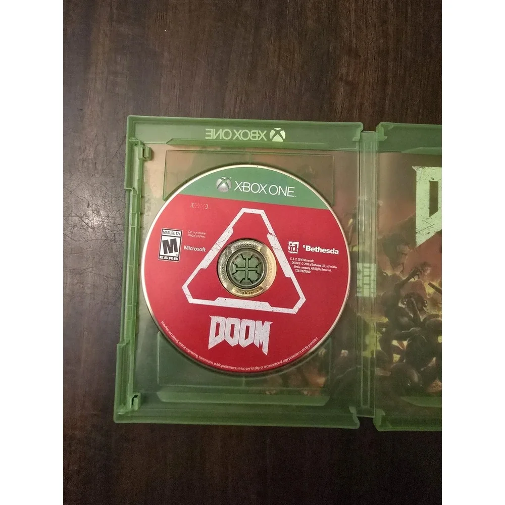 DOOM XBOX ONE- Microsoft 2016 Video Game Tested And Works
